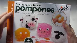 Cómo hacer animales con pompones de lana  juegos didácticos para niños [upl. by Gairc981]