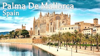 🇪🇸 Walking in PALMA DE MALLORCA 4K Spain [upl. by Hildegaard]