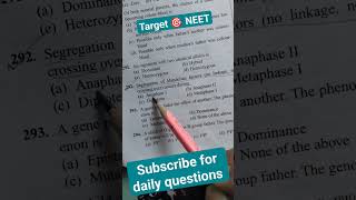 Principles of inheritance and variation class 12 NEET PYQ series biology neet ncert neetpyq [upl. by Mac]