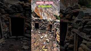 300 year old stone houses in mountains  Nomadic animal shelter rooms  Nangma valley kanday gaon [upl. by Adnim146]