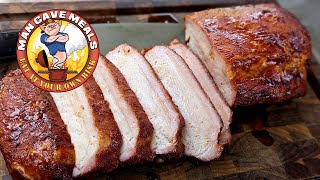 Barbecued Pork Loin on the Lonestar Grillz 20x42 Pellet Smoker [upl. by Anderson130]