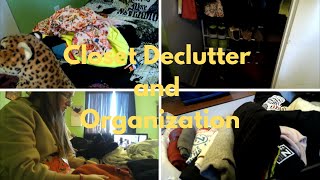 Closet Declutter and Organization  Clothing Declutter [upl. by Eintruoc]