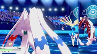 Pokémon Sword amp Shield Zygarde  Complete Forme Vs Yveltal Xerneas amp Dynamax Battle [upl. by Dnalyram]