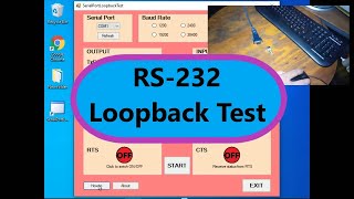 RS232 Loopback Test [upl. by Yhtimit]