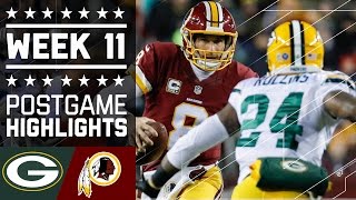 Packers vs Redskins  NFL Week 11 Game Highlights [upl. by Efi]