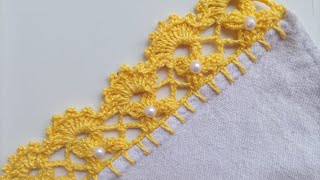 Bico de croche para pano de prato 587 [upl. by Gratiana]