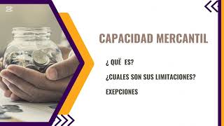 Capacidad Mercantil y Actividad de Comercio [upl. by Elspeth]