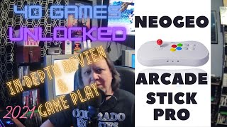 NEOGEO Arcade Stick Pro In Depth Review in 2021 All 40 Games [upl. by Yram]