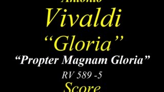 Vivaldi  Gloria  RV589  5 Propter Magnam Gloria  Score [upl. by Eduam]