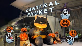 Shopping in Thailand Central Phuket department store Mall Halloween decorations Famous brand shop [upl. by Philbin]