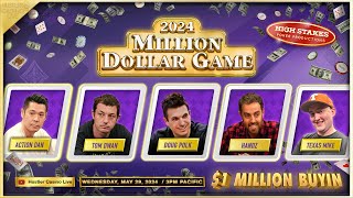 1 MILLION BUYIN Doug Polk Tom Dwan Action Dan Handz amp Peter 5001000  MILLION DOLLAR GAME [upl. by Xeno]