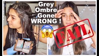 How NOT TO Bleach and Color Hair at Home GreySilver Ombre Wella T18 amp 050 [upl. by Loftus]