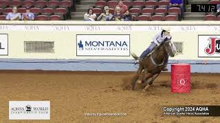 2024 AQHYA world champion barrel racing [upl. by Marillin401]