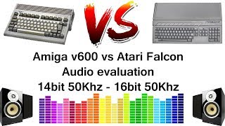 Amiga vs Falcon audio 14bit 50Khz  16bit 50Khz [upl. by Arit]