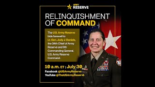 US Army Reserve Command Relinquishment of Command Ceremony 1000 ET [upl. by Xaviera]