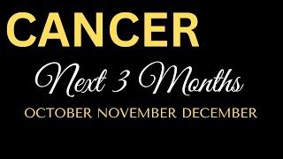 ♋️CANCER✨ NEXT 3 MONTHS🔮OCTOBERNOVEMBERDECEMBER 🌈Tagalog Tarot Reading [upl. by Parette]