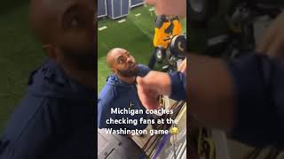 Michigan coaches not going for it 😂 Washington vs Michigan BigTen [upl. by Enelym]