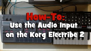 How to Use the Audio Input on the Korg Electribe 2  feat the Roland SE02 [upl. by Einalem]