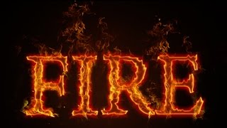 How to make Fire Text effects  Photoshop CC Tutorial [upl. by Audrey]