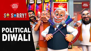 So Sorry Political Diwali  Rahul Gandhi  CM Yogi  Diwali 2024  PM Modi  Ayodhya Diwali [upl. by Shelia272]