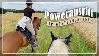 POWERAUSRITT im Westernsattel  AampG HorseDiary [upl. by Augie]