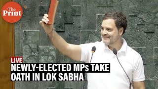 LIVE Rahul Gandhi among many newlyelected MPs take oath in Lok Sabha [upl. by Yehs]