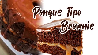 PONQUE tipo BROWNIE Muy FACIL coml hacer brownie [upl. by Iny]