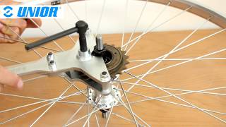 Universal freewheel remover 17222BI  Product Overview  Unior Bike Tools [upl. by Gerick849]