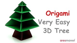 Origami 3D Tree easy  modular [upl. by Okire]