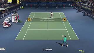 Tennis Elbow 2018 HD Gameplay  Cilic vs Monfils  ITST 118 [upl. by Blakelee]