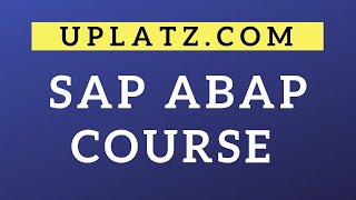 SAP ABAP Programming Course  Become an SAP ABAP Developer or Consultant  Uplatz [upl. by Naot358]