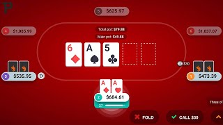 Playing Poker Online for Real Money 2024  Big Win 400 ♠️♠️♠️ [upl. by Palestine]