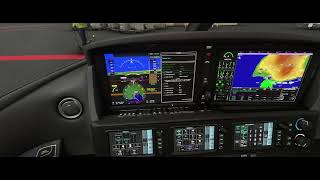 FlightFX Vision Jet V2 Real World Avionics Procedures [upl. by Neeron]