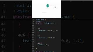 good looking loader using html  css [upl. by Ilan]