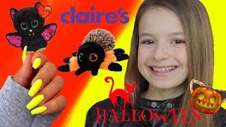 Shopping chez Claires pour Halloween  Idée créative  Faux ONGLES originaux [upl. by Lower28]