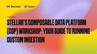 Stellars Composable Data Platform CDP Workshop Guide to Running Custom Ingestion  Meridian 2024 [upl. by Rehpotsirhc]