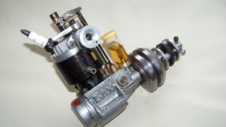 4 stroke RC model engine spark ign not nitro [upl. by Kannry]