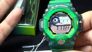 CASIO GSHOCK REVIEW AND UNBOXING GW9401KJ 3JR LOVE THE SEA AND THE EARTH 2015 RANGEMAN [upl. by Tevlev]