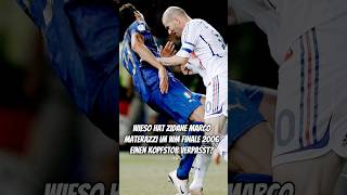 Wieso hat Zidane Marco Materazzi einem im WM Finale 2006 einen Kopfstoß verpasst worldcup zidane [upl. by Huntley]