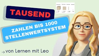 Zahlen bis 1000 darstellen legen und in die Stellenwerttafel übertragen  Lernen mit Leo  Klasse 3 [upl. by Omar]