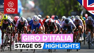 Can Sprinters Survive Tough Climb  Giro DItalia 2022 Stage 5 Highlights [upl. by Adriene]