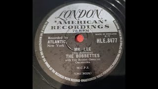 Mr Lee  The Bobbettes  78rpm [upl. by Orman]