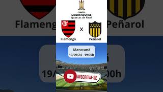 Flamengo x Peñarol  Libertadores 2024  Quartas de Final futebol [upl. by Beutner328]