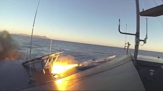 Kongsberg Defence Systems  Naval Strike Missile NSM AntiShip Live Firing 720p [upl. by Uon281]