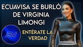 ECUAVISA SE BURLÓ DE VIRGINIA LIMONGI 😮 FARÁNDULA ECUADOR📺 [upl. by Martelle]