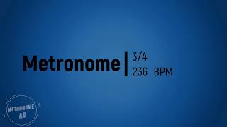 236 BPM 34 Metronome 30 min [upl. by Kerri]