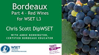 Bordeaux Part 4 Red Wines of Bordeaux for WSET L3 Wine Students [upl. by Sorvats]