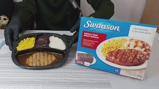 Swanson Salisbury Steak TV Dinner REVIEW [upl. by So806]