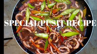 SPECIAL PUSIT RECIPE MimFoodTrip [upl. by Beichner]