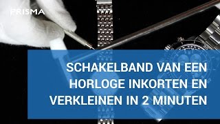 Stalen horlogeband inkorten in 2 minuten [upl. by Allenad]